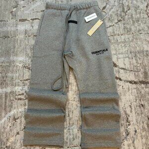 Essentials small dark oat sweatpants new uncuffed